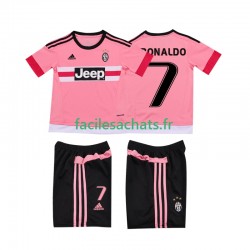 Maillot Juventus Cristiano RONALDO 7 Retro 2015 2016 Extérieur Enfant MC