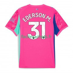 Maillot Manchester City Ederson Moraes 31 2025-2026 Gardien Extérieur Homme MC