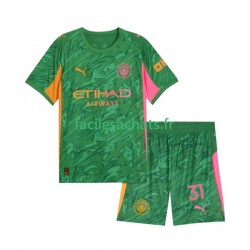 Maillot Manchester City Ederson Moraes 31 2025-2026 Gardien Domicile Enfant MC