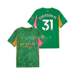 Maillot Manchester City Ederson Moraes 31 2025-2026 Gardien Domicile Homme MC Maillot Manchester City Ederson Moraes 31 2025-2026 Gardien Domicile Homme MC