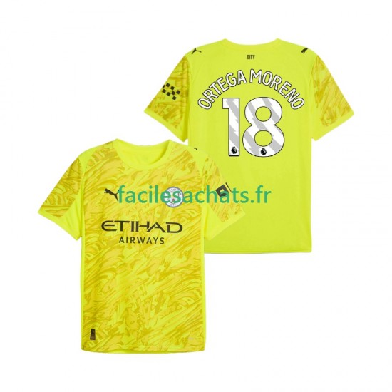 Maillot Manchester City ORTEGA MORENO 18 2025-2026 Gardien 3ème Homme MC