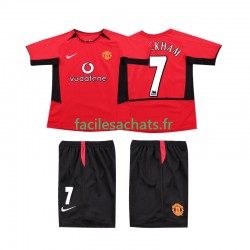 Maillot Manchester United BECKHAM 7 Retro 2002 2004 Domicile Enfant MC