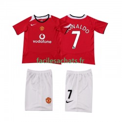 Maillot Manchester United Cristiano Ronaldo 7 Retro 2004 2006 Domicile Enfant MC