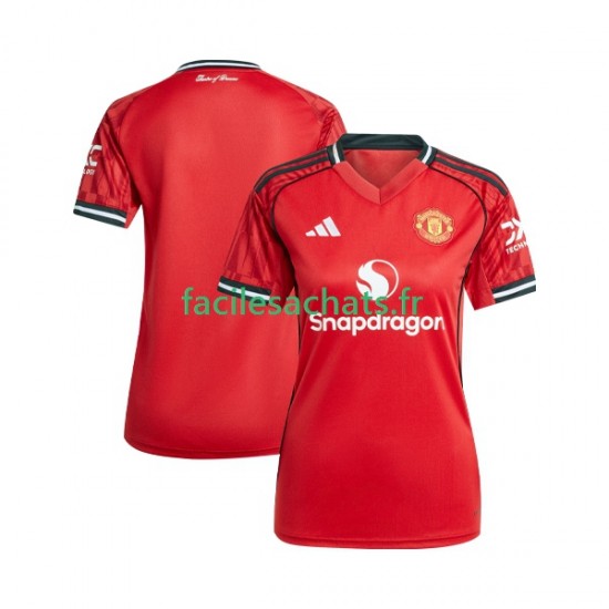 Maillot Manchester United 2025-2026 Domicile Femme MC