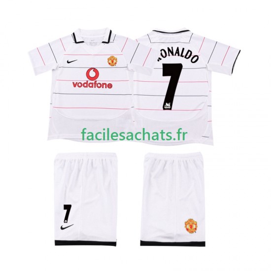 Maillot Manchester United Retro Cristiano Ronaldo 7 2003 2005 Domicile Enfant MC
