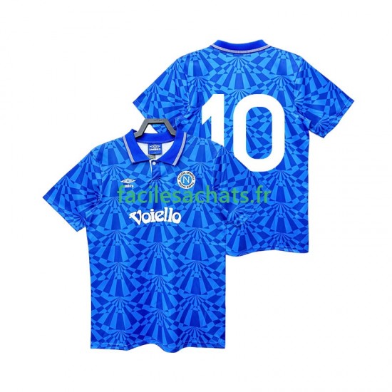 Maillot Naples 10 Retro 1991 1993 Domicile Homme MC