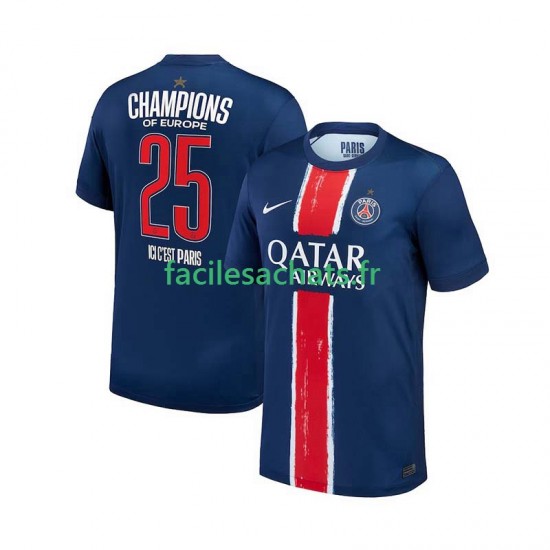 Maillot Paris Saint-Germain Champion 2024-2025 Domicile Homme MC
