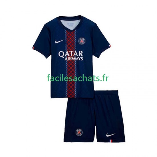 Maillot Paris Saint-Germain 2025-2026 Domicile Enfant MC