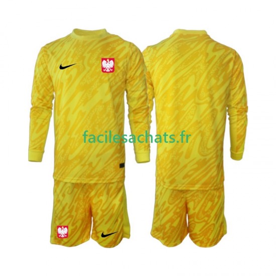 Maillot Pologne 2024 Gardien Domicile Enfant ML