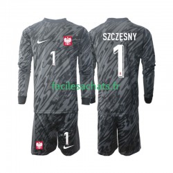 Maillot Pologne Szczesny 1 2024 Gardien Extérieur Enfant ML