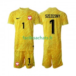 Maillot Pologne Szczesny 1 2024 Gardien Domicile Enfant MC