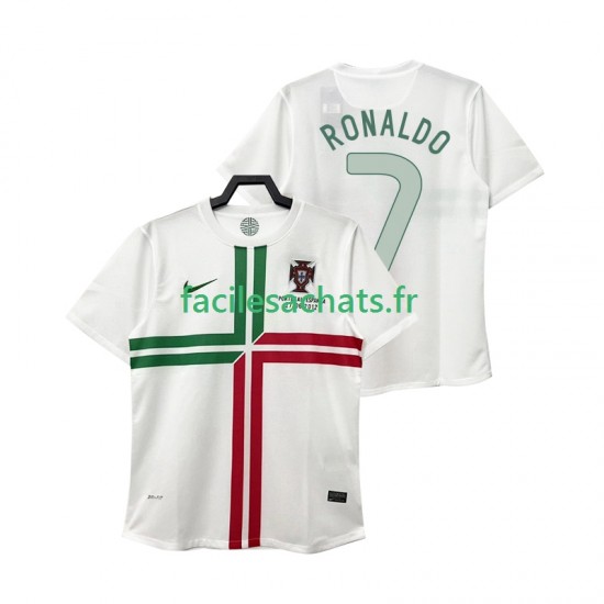 Maillot Portugal Cristiano Ronaldo 7 Retro 2012 Extérieur Homme MC