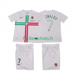 Maillot Portugal Cristiano Ronaldo 7 Retro 2012 Extérieur Enfant MC