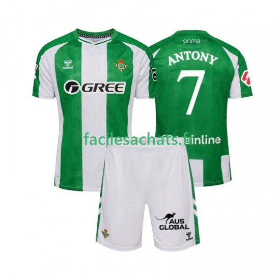 Maillot Real Betis Antony 7 2025-2026 Domicile Enfant MC