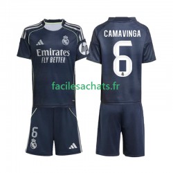 Maillot Real Madrid Camavinga 6 2025-2026 Extérieur Enfant MC Maillot Real Madrid Camavinga 6 2025-2026 Extérieur Enfant MC