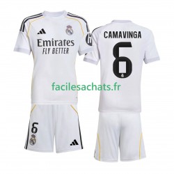 Maillot Real Madrid Camavinga 6 2025-2026 Domicile Enfant MC Maillot Real Madrid Camavinga 6 2025-2026 Domicile Enfant MC