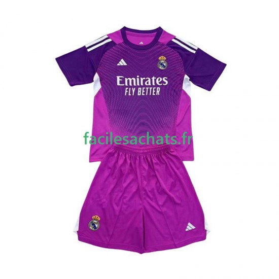 Maillot Real Madrid 2025-2026 Gardien Extérieur Enfant MC