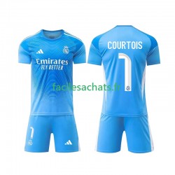 Maillot Real Madrid Thibaut Courtois 1 2025-2026 Gardien Domicile Enfant MC