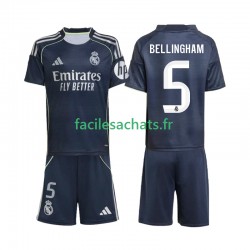 Maillot Real Madrid Jude Bellingham 5 2025-2026 Extérieur Enfant MC Maillot Real Madrid Jude Bellingham 5 2025-2026 Extérieur Enfant MC