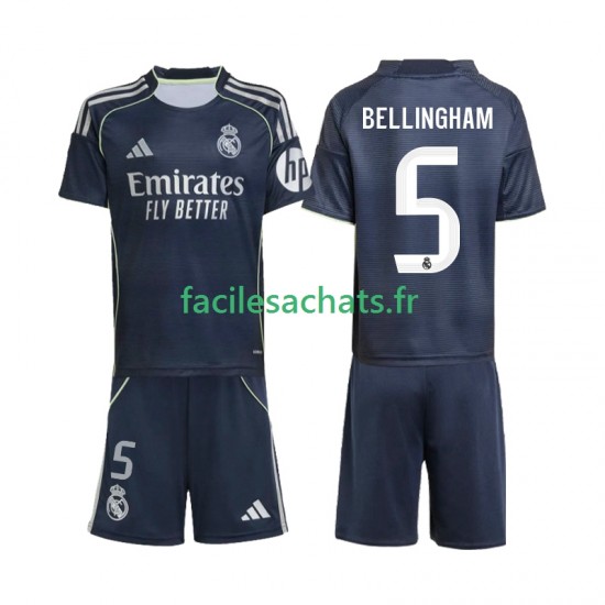 Maillot Real Madrid Jude Bellingham 5 2025-2026 Extérieur Enfant MC