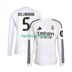 Maillot Real Madrid Jude Bellingham 5 2025-2026 Domicile Homme ML Maillot Real Madrid Jude Bellingham 5 2025-2026 Domicile Homme ML