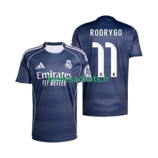 Maillot Real Madrid Rodrygo 11 2025-2026 Extérieur Homme MC
