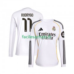Maillot Real Madrid Rodrygo 11 2025-2026 Domicile Homme ML