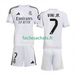 Maillot Real Madrid Vinicius Junior 7 2025-2026 Domicile Enfant MC