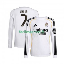 Maillot Real Madrid Vinicius Junior 7 2025-2026 Domicile Homme ML