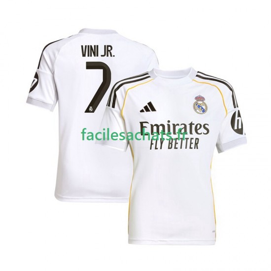Maillot Real Madrid Vinicius Junior 7 2025-2026 Domicile Homme MC