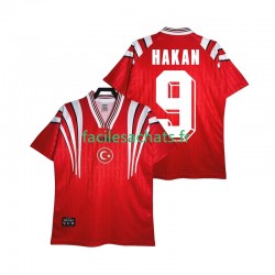 Maillot Turquie HAKAN 9 Retro 1996 Domicile Homme MC