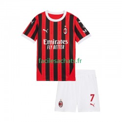 Maillot AC Milan Santiago Gimenez 7 2024-2025 Domicile Enfant MC