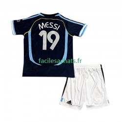 Maillot Argentine Lionel Messi 19 Retro 2006 Extérieur Enfant MC