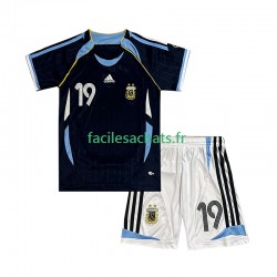 Maillot Argentine Lionel Messi 19 Retro 2006 Extérieur Enfant MC