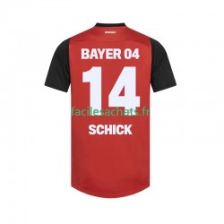 Maillot Bayer 04 Leverkusen Patrik Schick 14 2024-2025 Domicile Homme MC