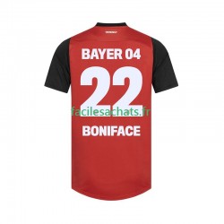 Maillot Bayer 04 Leverkusen Victor Boniface 22 2024-2025 Domicile Homme MC