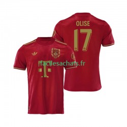 Maillot Bayern Munich 125th Anniversary Michael Olise 17 2024-2025 Rouge Domicile Homme MC