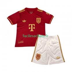 Maillot Bayern Munich 125th Anniversary 2024-2025 Rouge Domicile Enfant MC