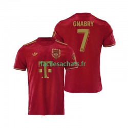 Maillot Bayern Munich 125th Anniversary Serge Gnabry 7 2024-2025 Rouge Domicile Homme MC