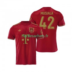 Maillot Bayern Munich Jamal Musiala 42 125th Anniversary 2024-2025 Rouge Domicile Homme MC