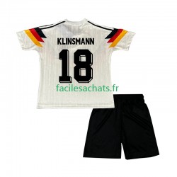 Maillot Allemagne Klinsmann 18 Retro 1990 Domicile Enfant MC