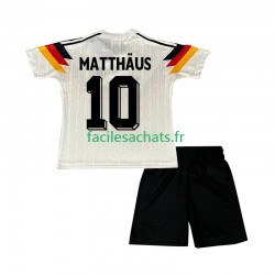Maillot Allemagne Matthaus 10 Retro 1990 Domicile Enfant MC