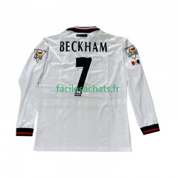 Maillot Manchester United Beckham 7 Retro 1998-1999 Extérieur Homme ML