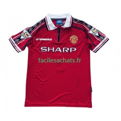 Maillot Manchester United Beckham 7 Retro 1998-1999 Domicile Homme MC