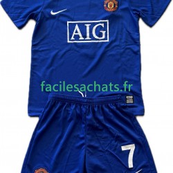 Maillot Manchester United Cristiano Ronaldo 7 Retro 2008-2009 3ème Enfant MC