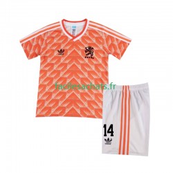 Maillot Pays-Bas Cruyff 14 Retro 1988 Domicile Enfant MC