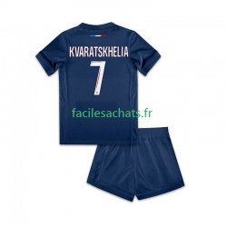 Maillot Paris Saint-Germain Khvicha Kvaratskhelia 7 2024-2025 Domicile Enfant MC