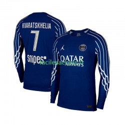Maillot Paris Saint-Germain Khvicha Kvaratskhelia 7 2024-2025 4ème Homme ML