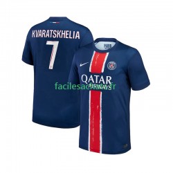 Maillot Paris Saint-Germain Khvicha Kvaratskhelia 7 2024-2025 Domicile Homme MC