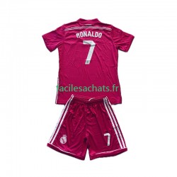 Maillot Real Madrid Cristiano Ronaldo 7 Retro 2014-2015 Extérieur Enfant MC